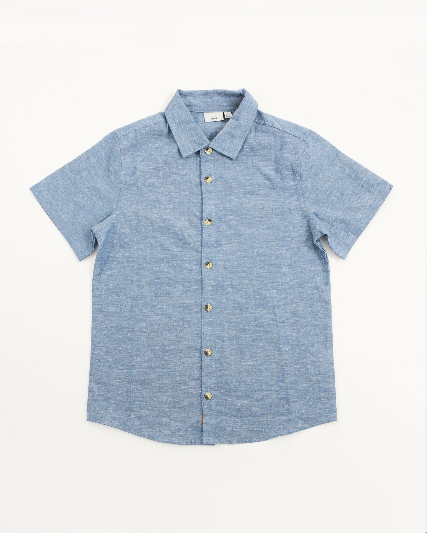 Infant Boys Linen Button Down