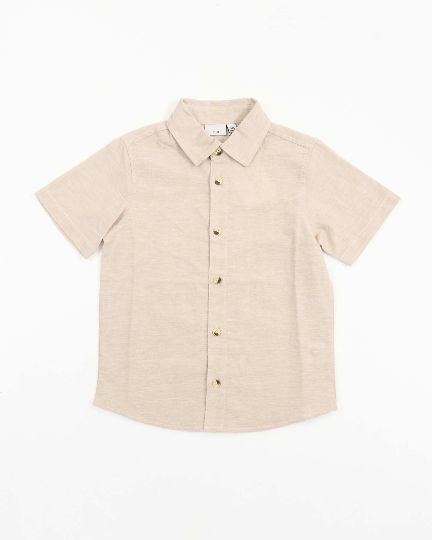 Infant Boys Linen Button Down