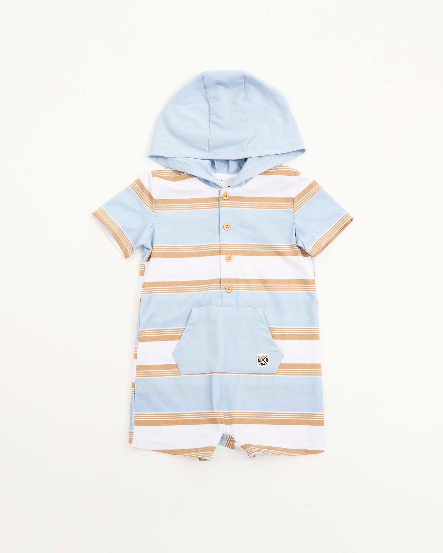 Infant Boys Polo Stripe Romper