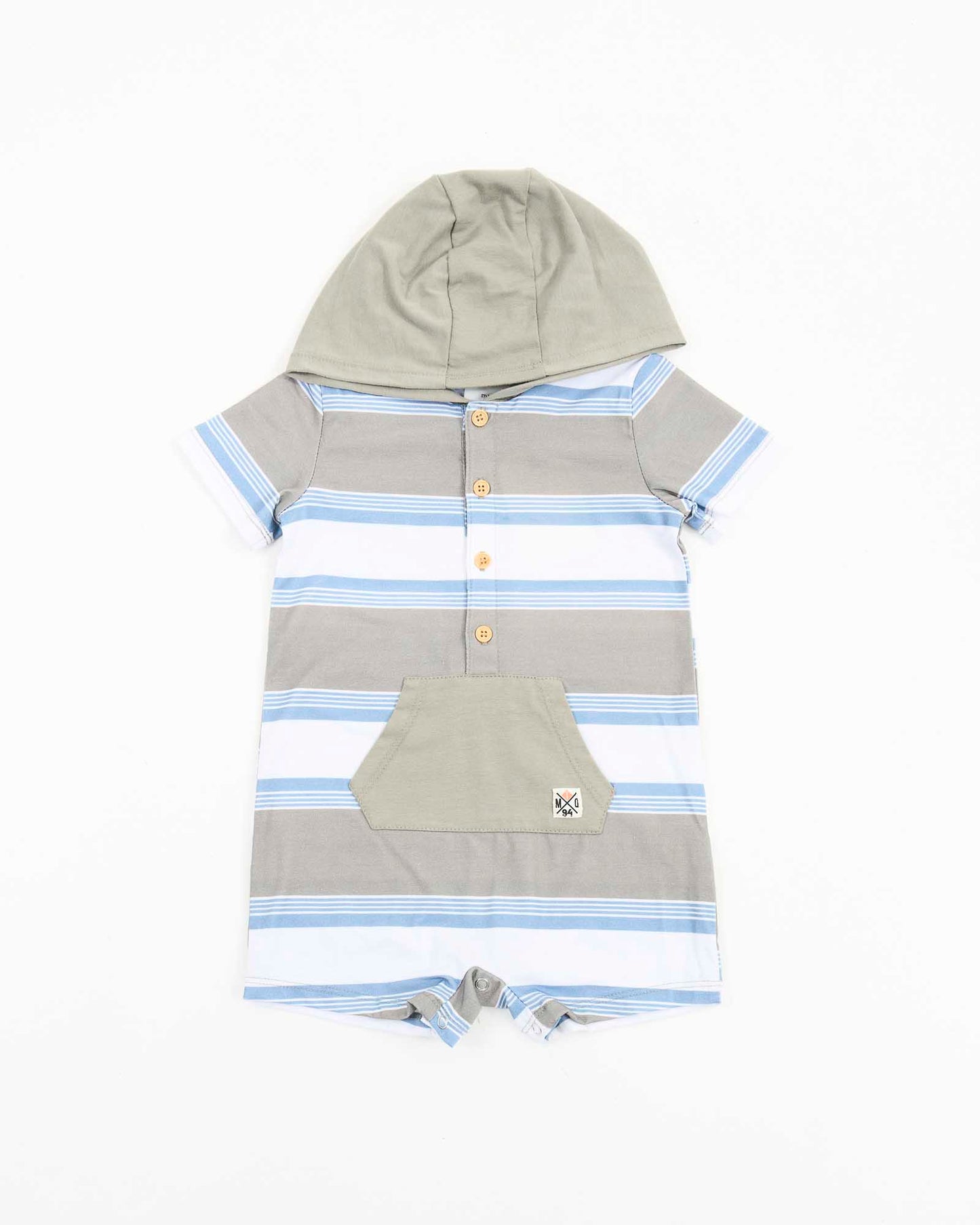 Infant Boys Polo Stripe Romper