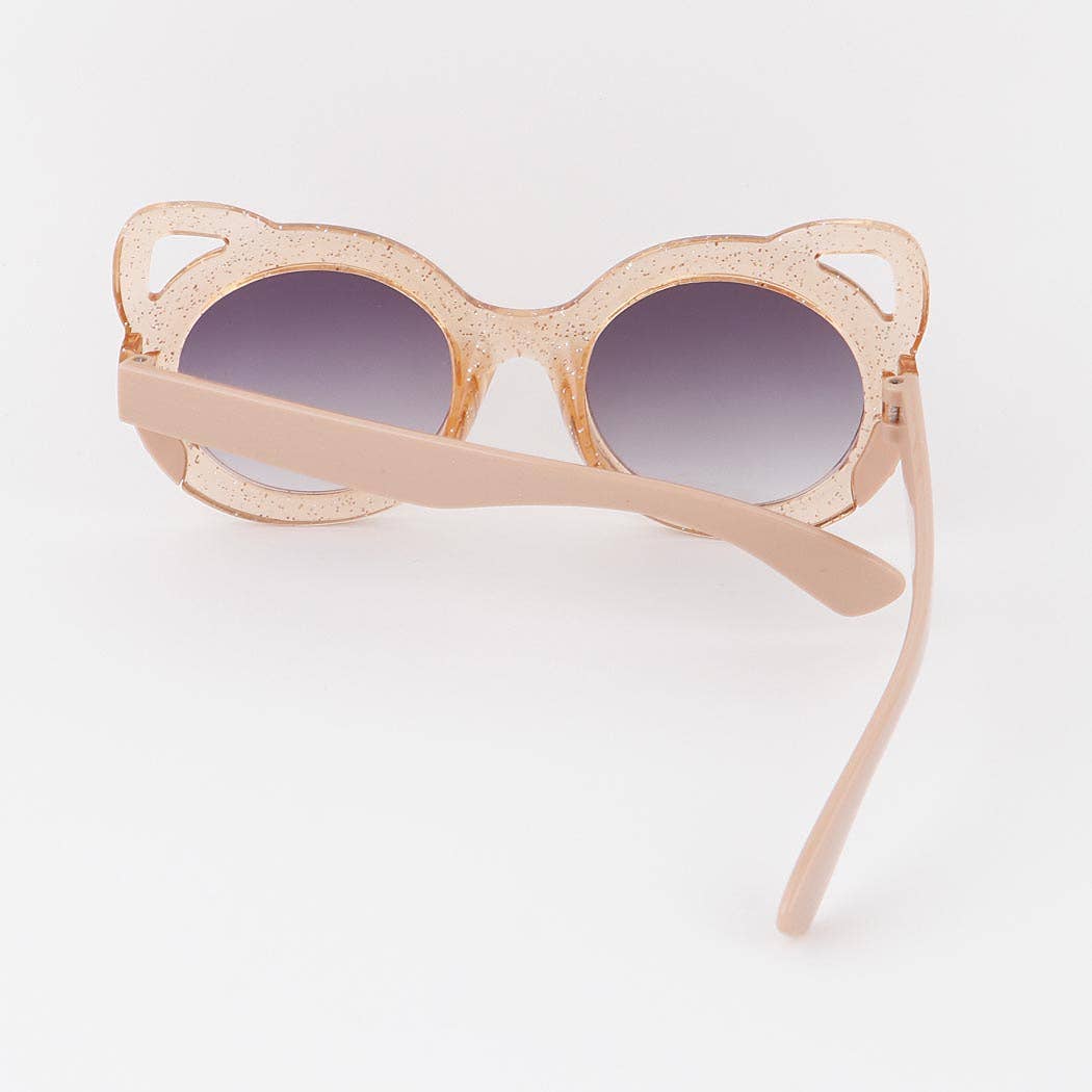 Kids Glitter Open Cat Ear Sunglasses