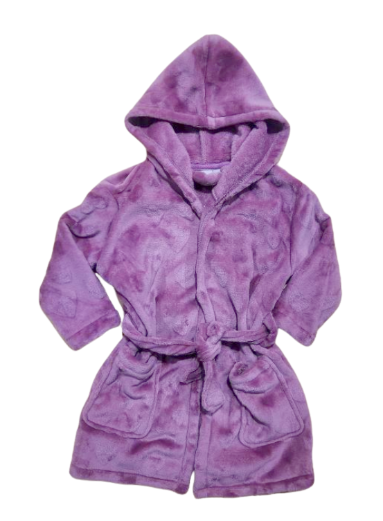 Youth Heart Textured Bathrobe