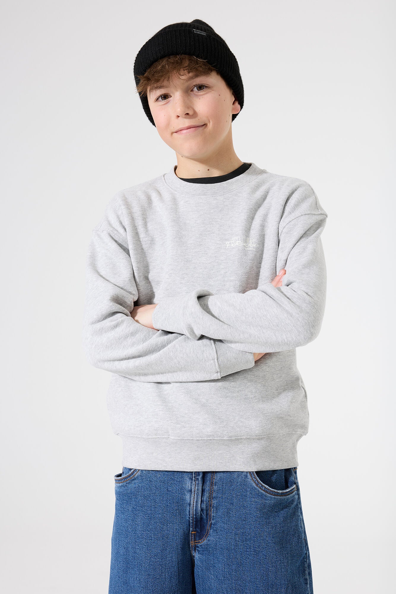 Grey Melee Club Crewneck
