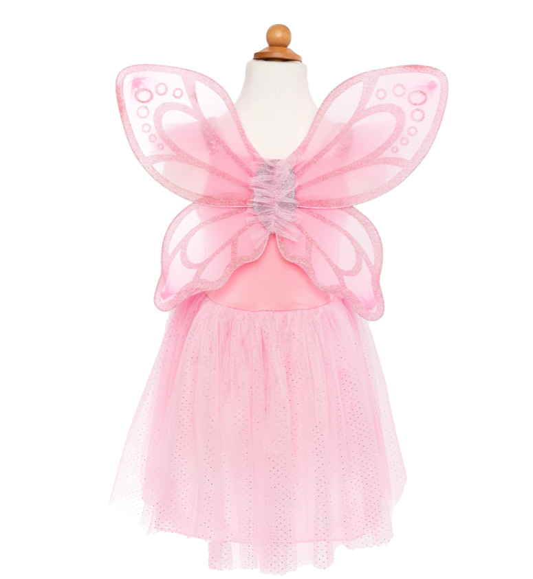 Pink Sequins Dress w/ Wings