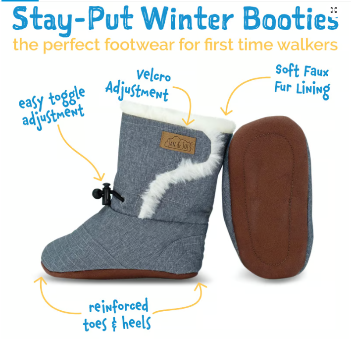 Stay Put Winter Booties- Bears