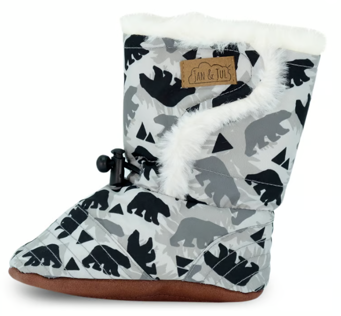 Stay Put Winter Booties- Bears