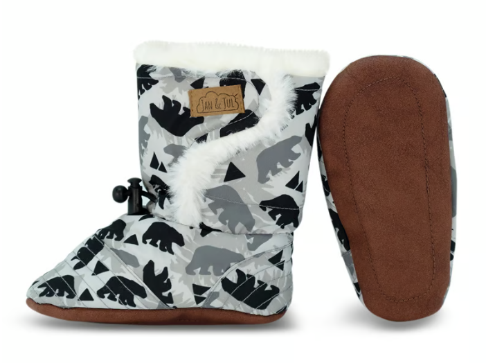 Stay Put Winter Booties- Bears