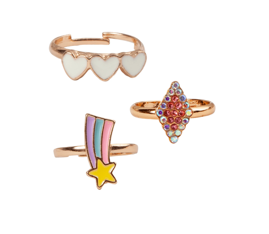 Boutique Heart Star Rings