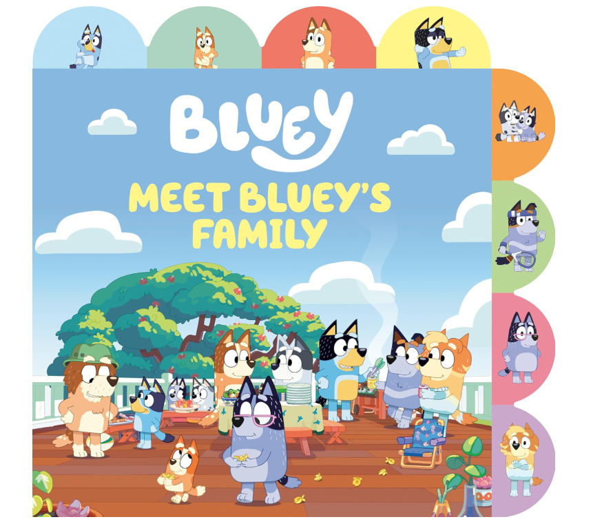Meet Bluey's Family: A Tabbed Board Book
