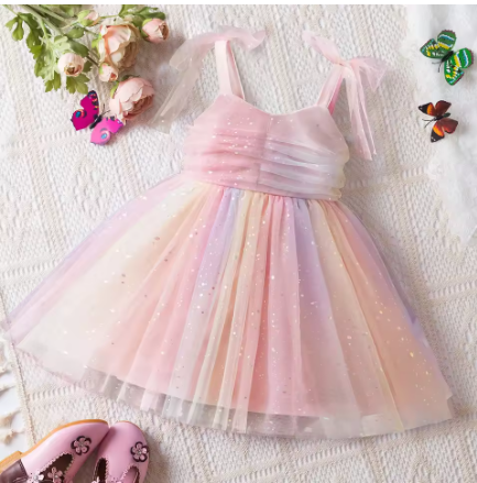 Rainbow Tulle Dress