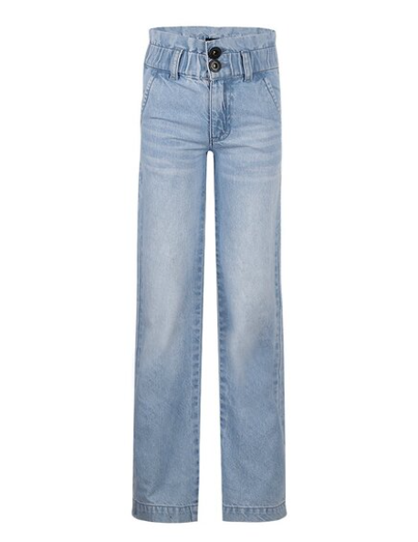 Girls Paper bag Light Wash Jeans