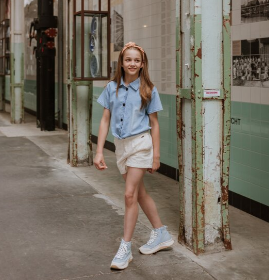 Girls Eyelet Shorts