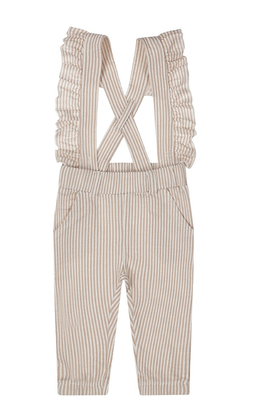 Ruffle Shoulder Dungarees