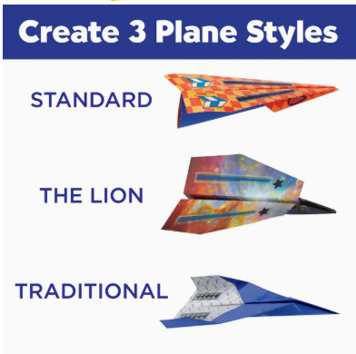 Paper Airplane Stunt Squadron Mini Craft Kit For Kids