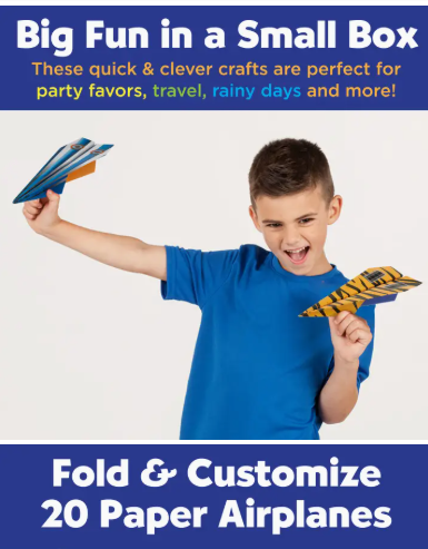 Paper Airplane Stunt Squadron Mini Craft Kit For Kids