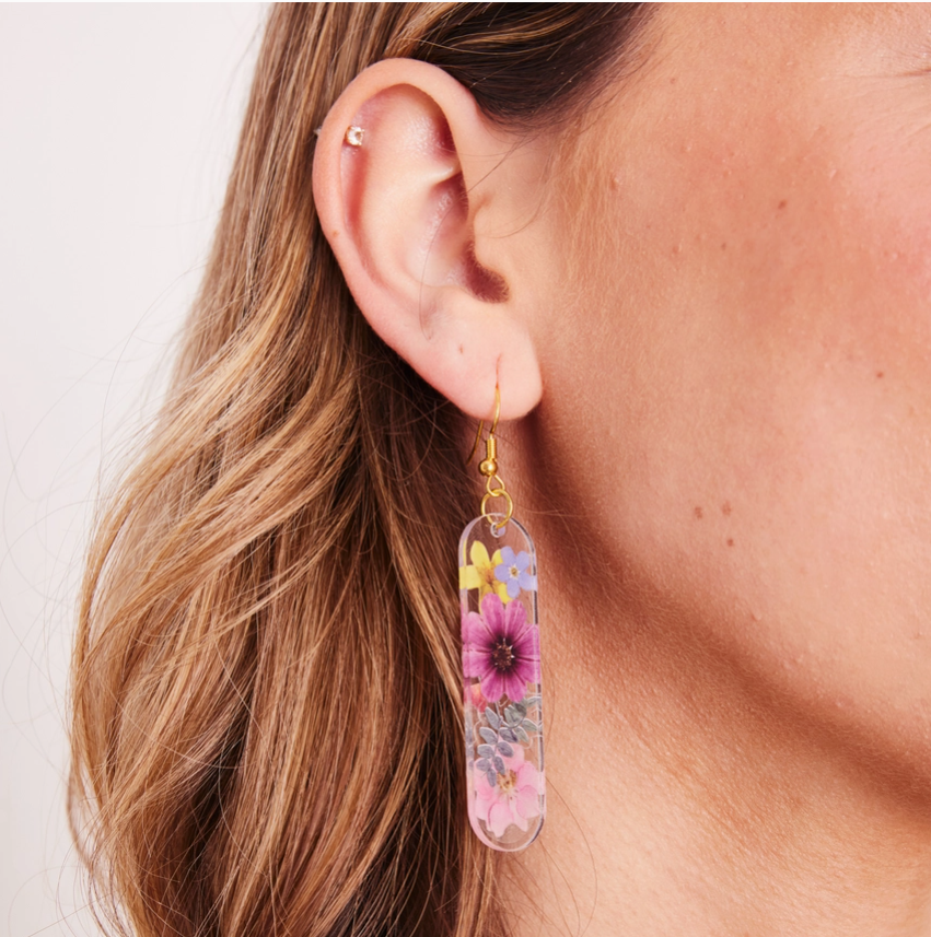 Pressed Floral Earrings -Craft Kit