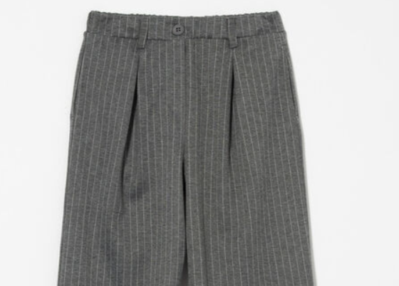 Youth Pleated Pin Striped Pants