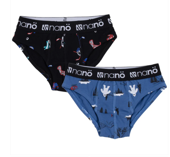 Boys' 2-pack Black Boxer Briefs