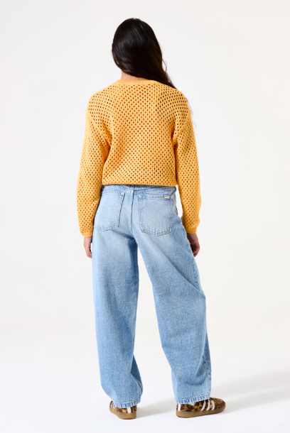 Light Wash Balloon Jeans