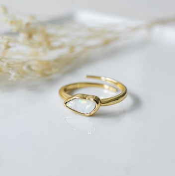 Opal Pebble Ring