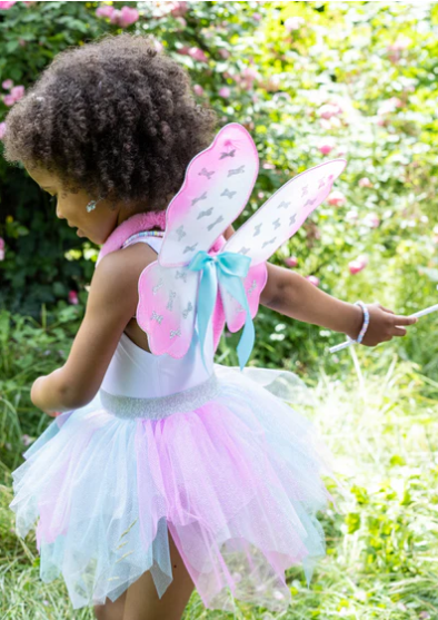 Think Mint Pink Skirt, Wings & Wand