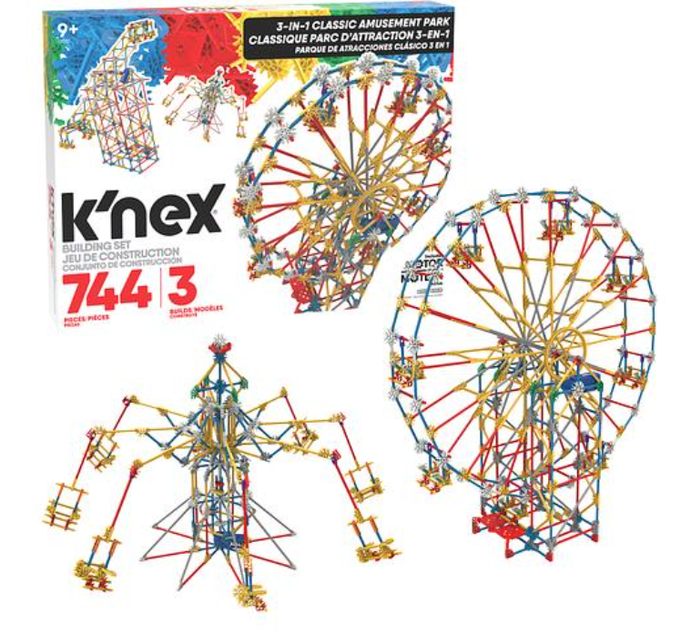 K'NEX Building Sets - 744PC Amusement Park Motorized