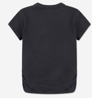 Pearl Bow Ruched Tee