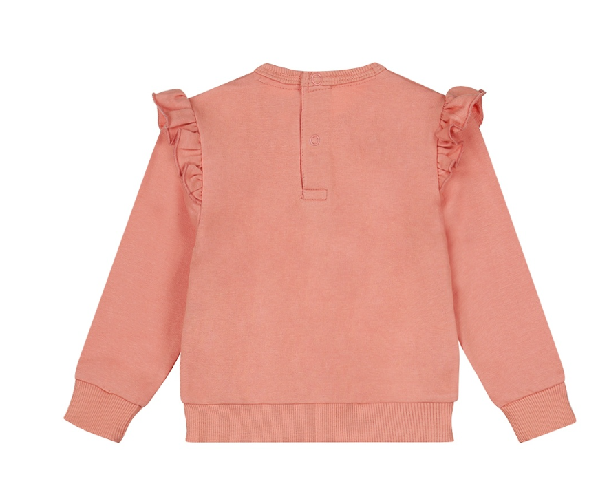 Ruffled Floral Crewneck