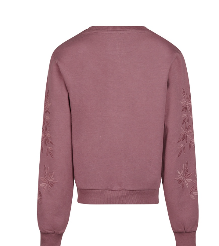 Burgundy Embroidered Crewneck