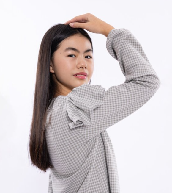 Grey Checkered Long Sleeve