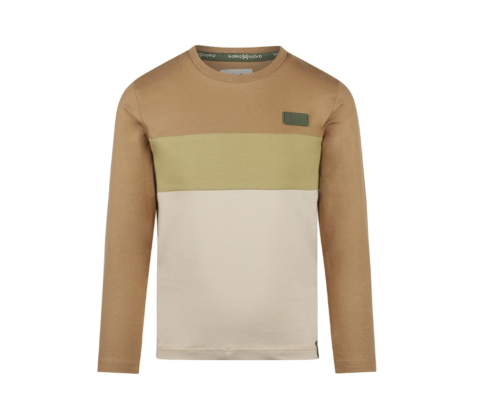 Wide Neutral Stripe Long Sleeve