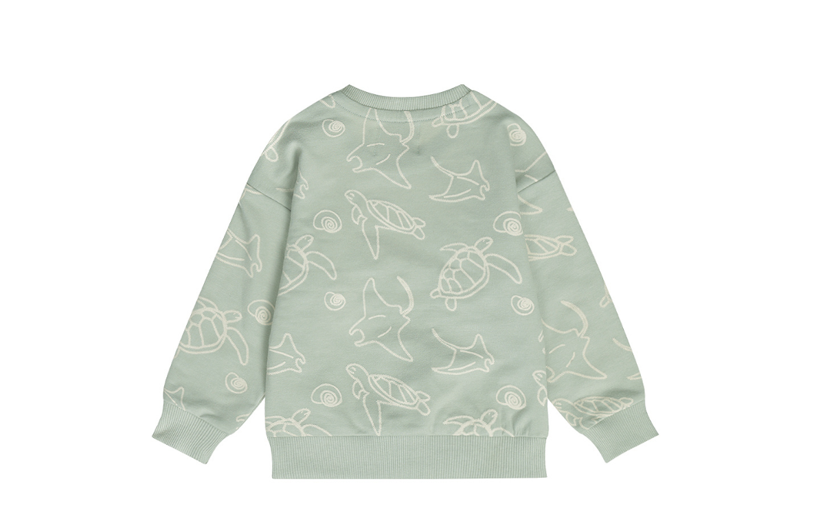 Boy's Sea Friends Embroidered Crewneck