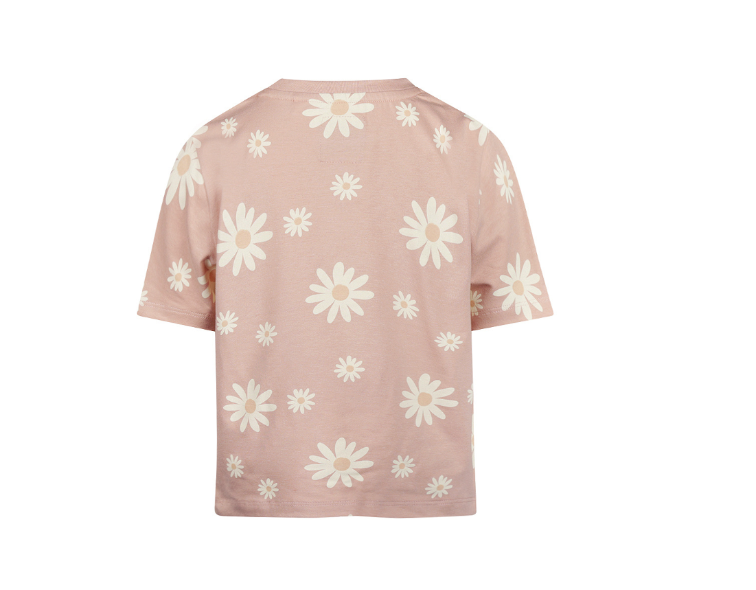 Girl's Smokey Pink Daisy Tee