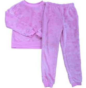 Bow Fuzzy 2pc Lounge Set