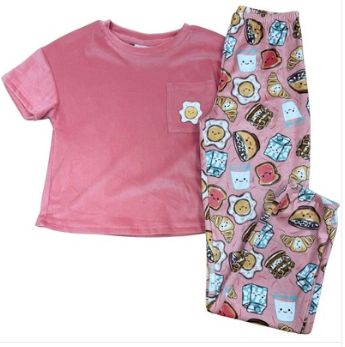Breakfast Friends 2pc Pajama Sets