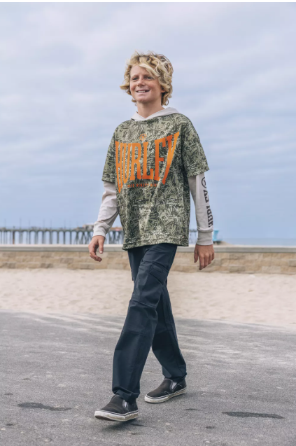 Mesh Twofer Graphic Top