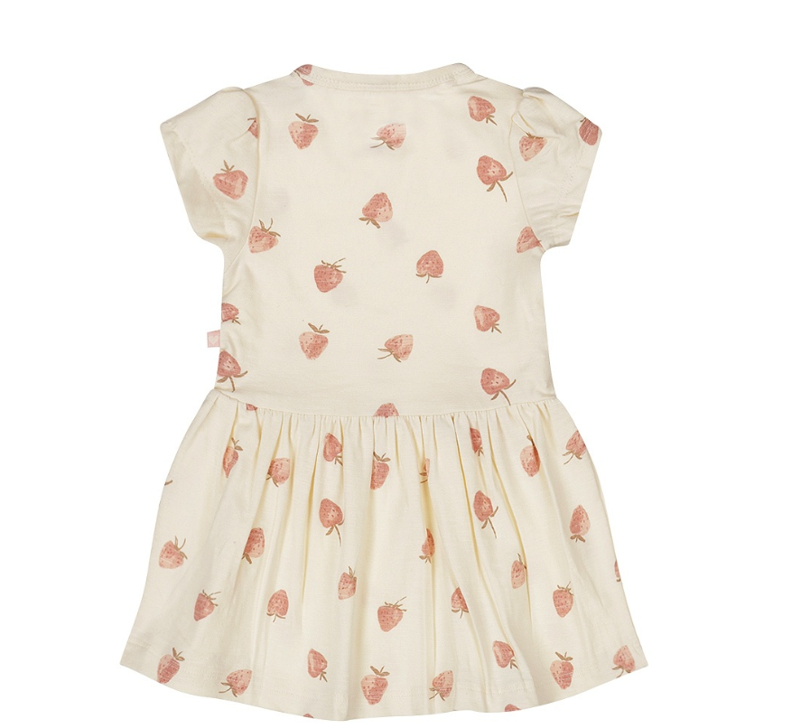 Off White Strawberry Dress with Hairband