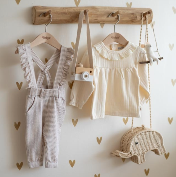 Ruffle Shoulder Dungarees
