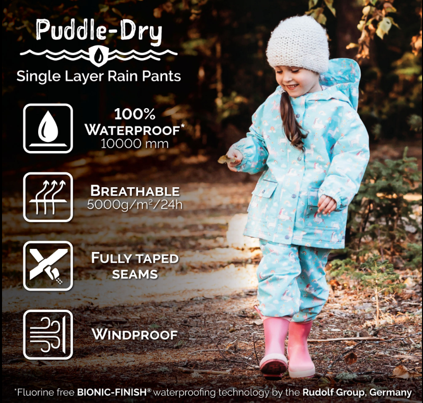 Kids Single Layer Rain Pants