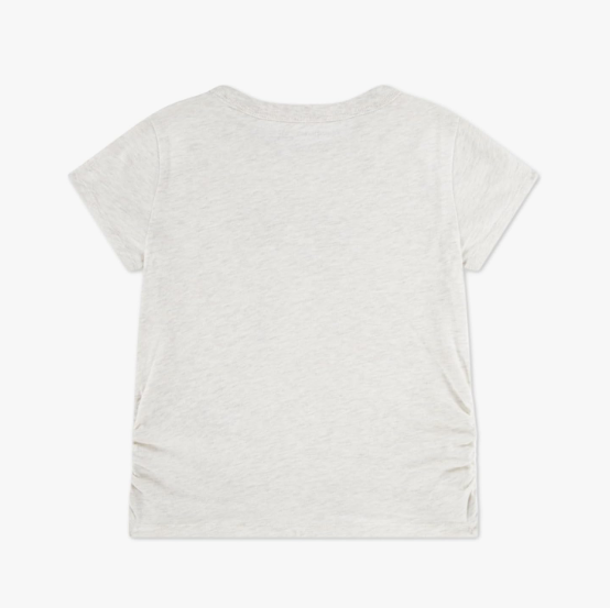 Pearl Bow Ruched Tee