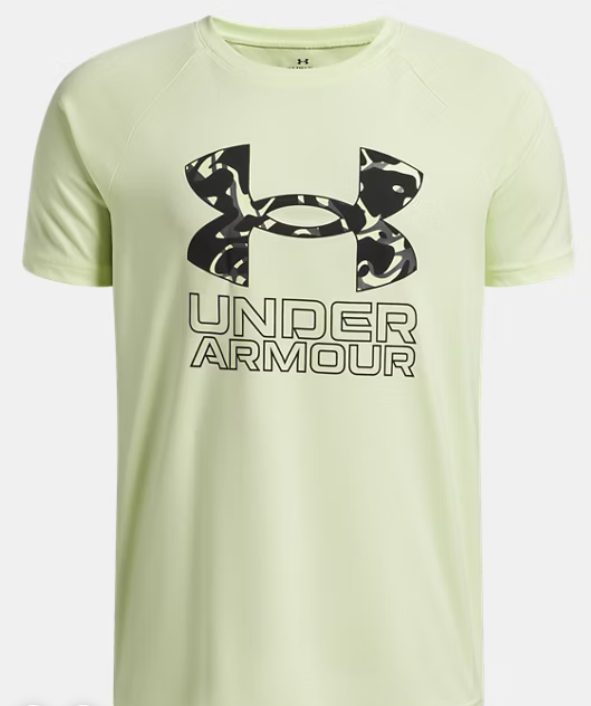 UA Tech™ Hybrid Print Boys' Short Sleeve