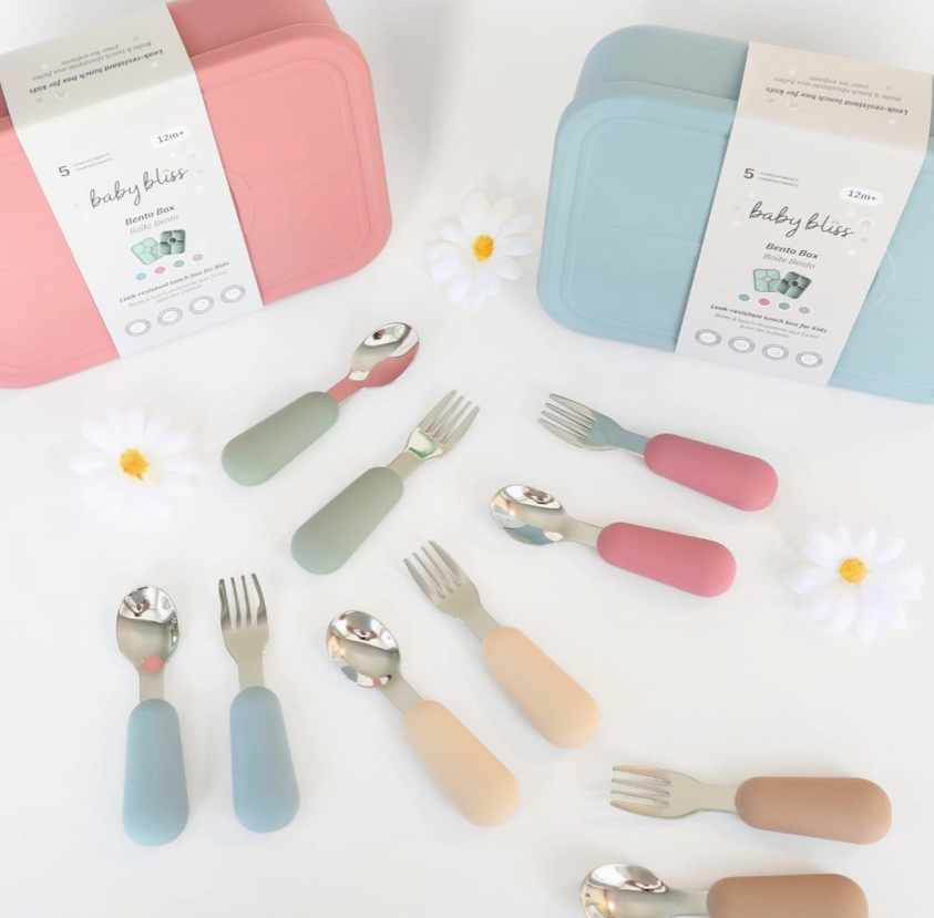 Stainless Steel & Silicone Silverware