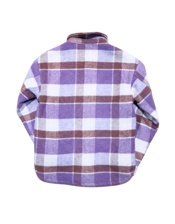 Youth Purple Plaid Shacket