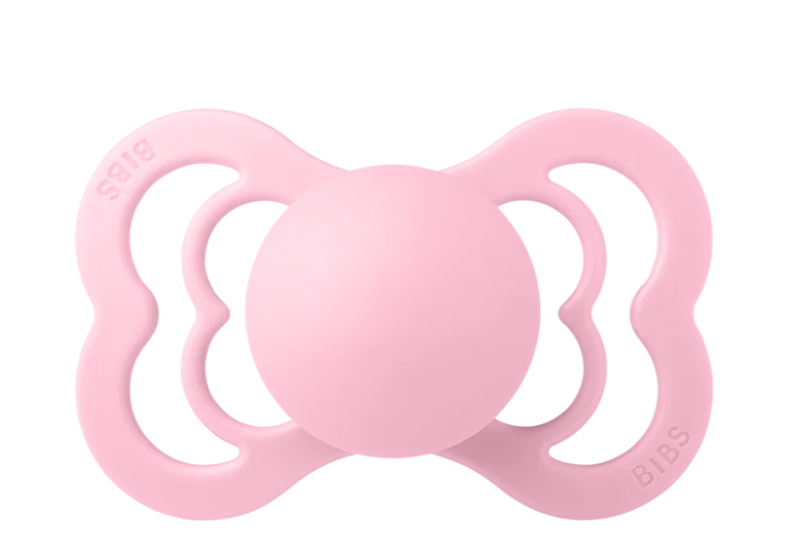 BIBS Pacifier Supreme Silicone 2pk- Baby Pink