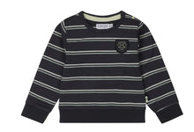 Load image into Gallery viewer, Boys Graphite Blue &amp; Soft Green Crewneck
