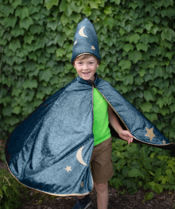 Starry Night Wizard Cape & Hat