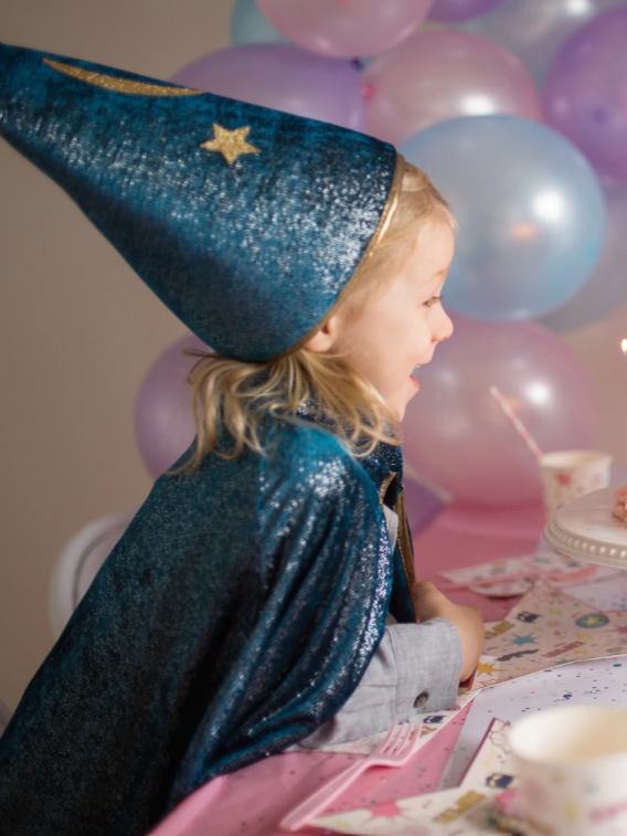 Starry Night Wizard Cape & Hat