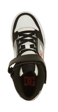 Load image into Gallery viewer, Children&#39;s DC Pure Elastic Lace High Top -White/Black/Red
