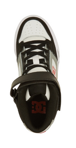 Children's DC Pure Elastic Lace High Top -White/Black/Red