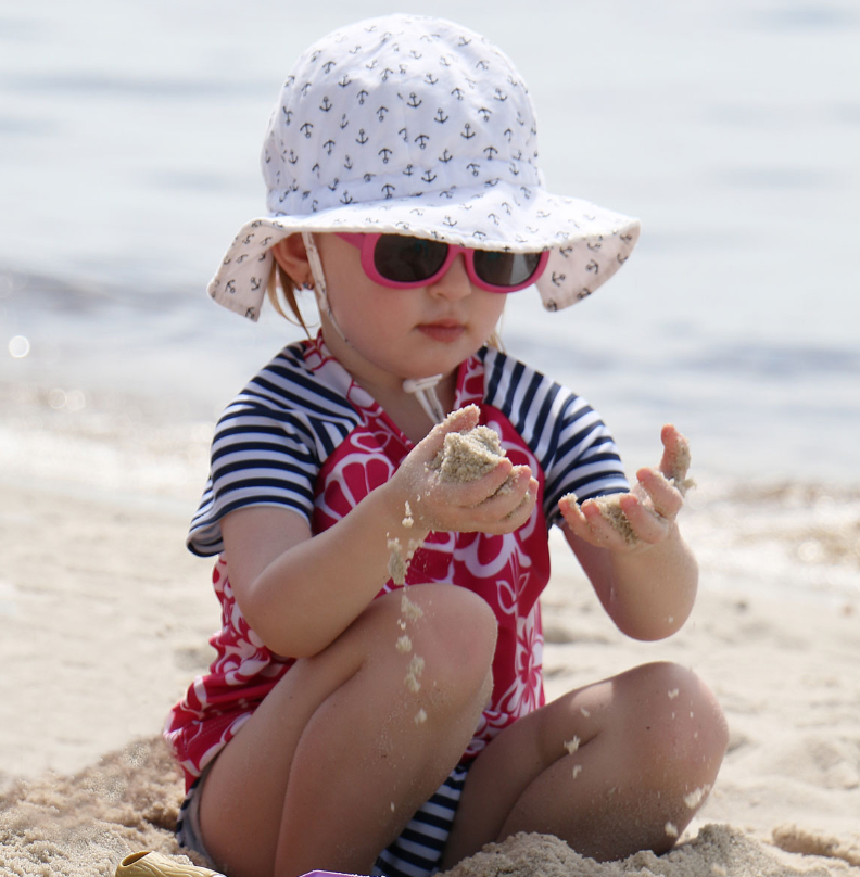 Kids Cotton Floppy Hat-Anchor